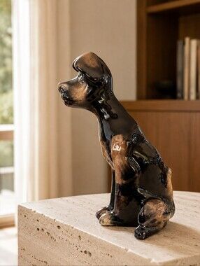 Rare Walt Disney Savage Sam Canadiana Pottery Dog Figurine